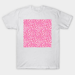 Hot Pink Gold Leopard Pattern T-Shirt